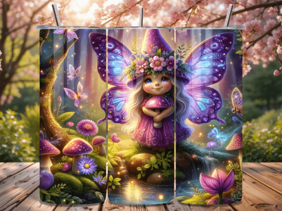 Butterfly Fairy Garden Gnome Tumbler PNG: A Creative Tool for Custom Tumbler Wraps