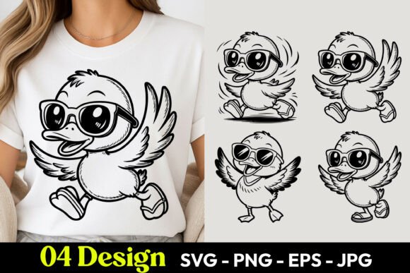 Cute Flying Chick SVG PNG