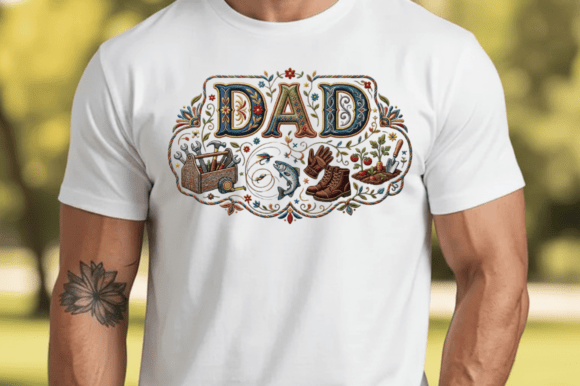 Dad Vintage PNG Design