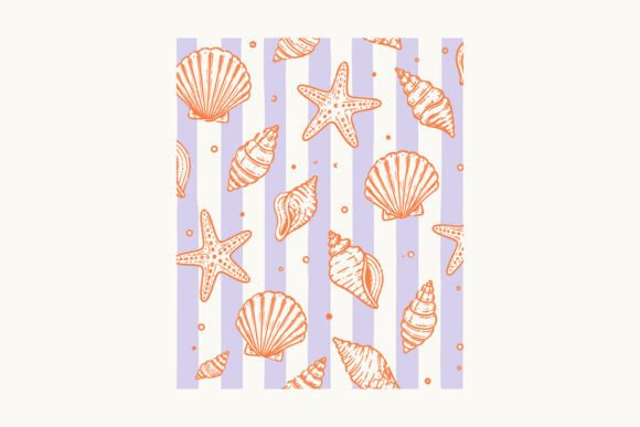 Decorative Seashell Pattern Summer SVG: A Versatile Design for Creative Projects