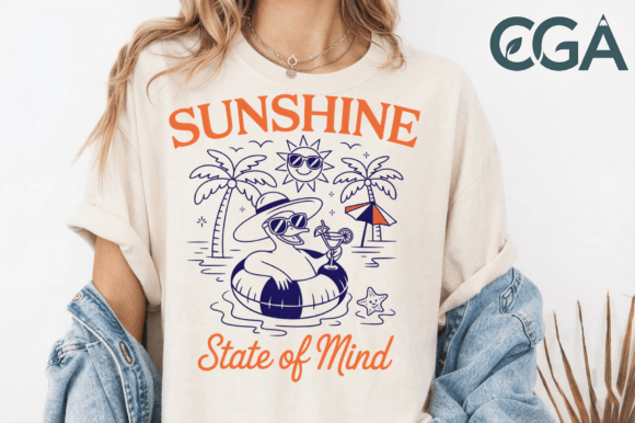Embrace the Sunshine State of Mind Duck Summer Png for a Vibrant Brand Identity
