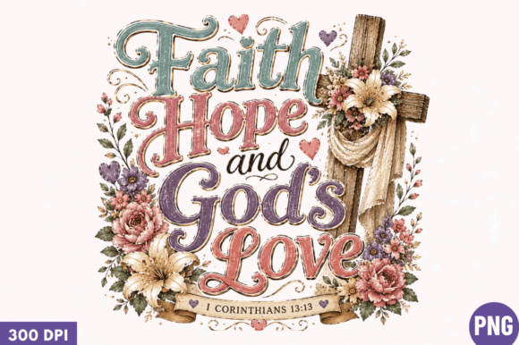 Faith, Hope, and God’s Love: A Christian Design for Modern Print-on-Demand Creators