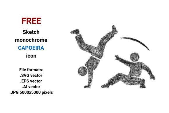 FREE Sketch Capoeira Icon