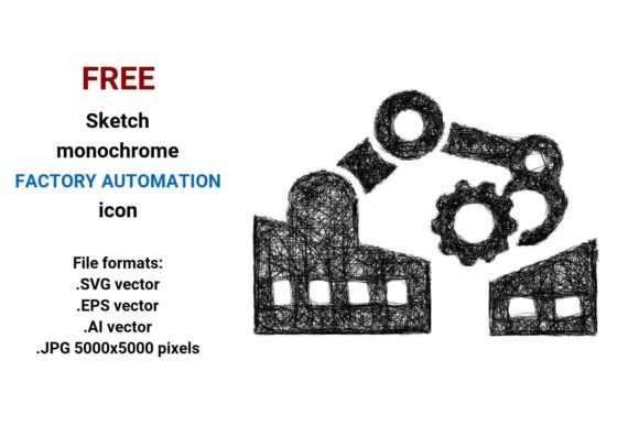 FREE Sketch Factory Automation Icon