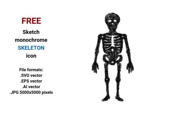 Free Sketch Skeleton Icon