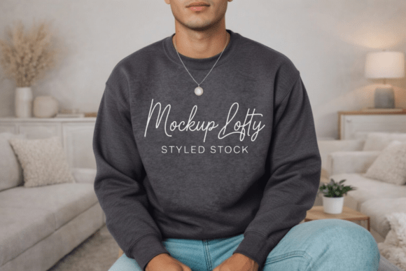 Gildan 18000 Mens Sweatshirt Mockup: A Professional Tool for Modern Designers
