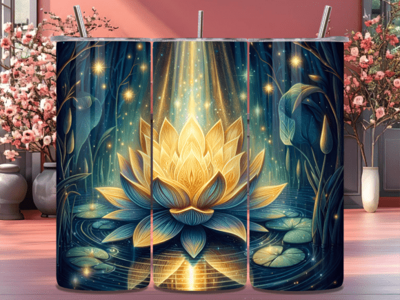Golden Lotus Flower Spiritual Tumbler: A Fusion of Tradition and Modern Design