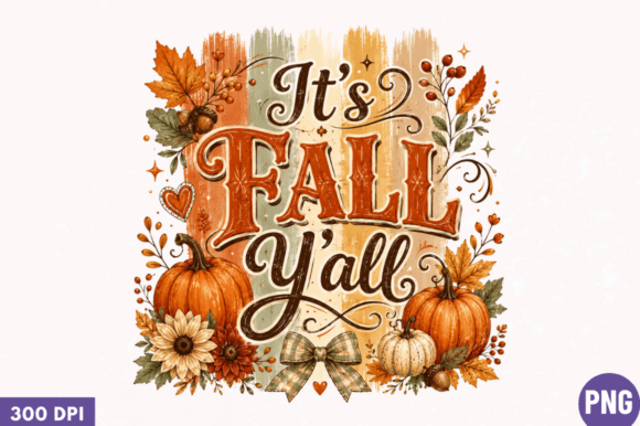 It’s Fall Yall PNG Autumn Sublimation
