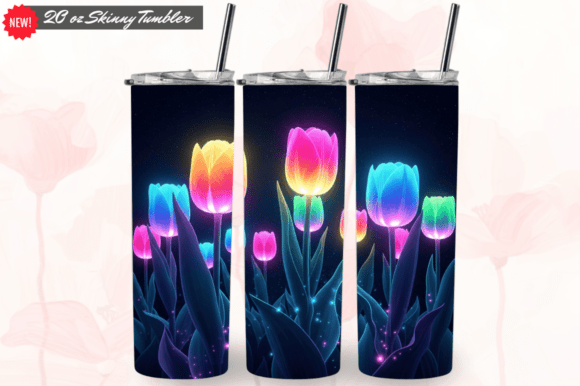 Lighting Floral Tumbler Spring Tumbler: A Stylish Addition to Your Sublimation Workflow