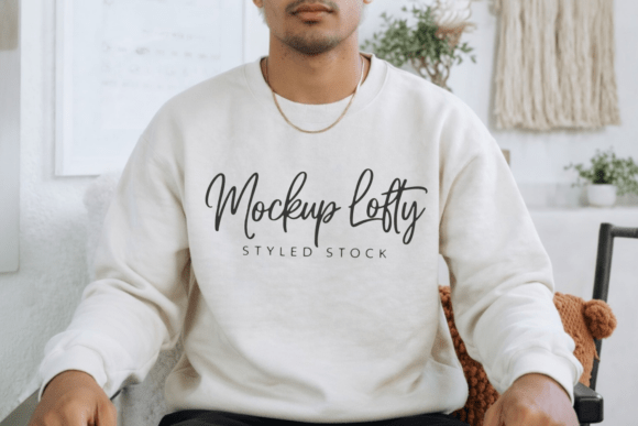 Mastering Visual Design with the Sand Gildan 18000 Sweater Mockup