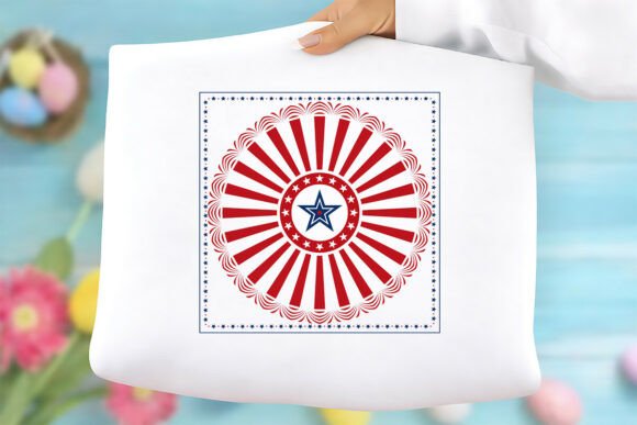Patriotic Star Pillow Design Free PNG: A Versatile Digital Asset for Creative Projects