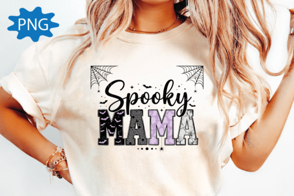 Spooky Mama Halloween T-Shirt Design