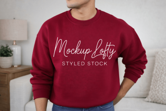 What Is the Mens Gildan 18000 Garnet Mockup?